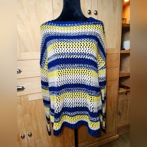 Entro Sz. L. Sweater navy gold and tan